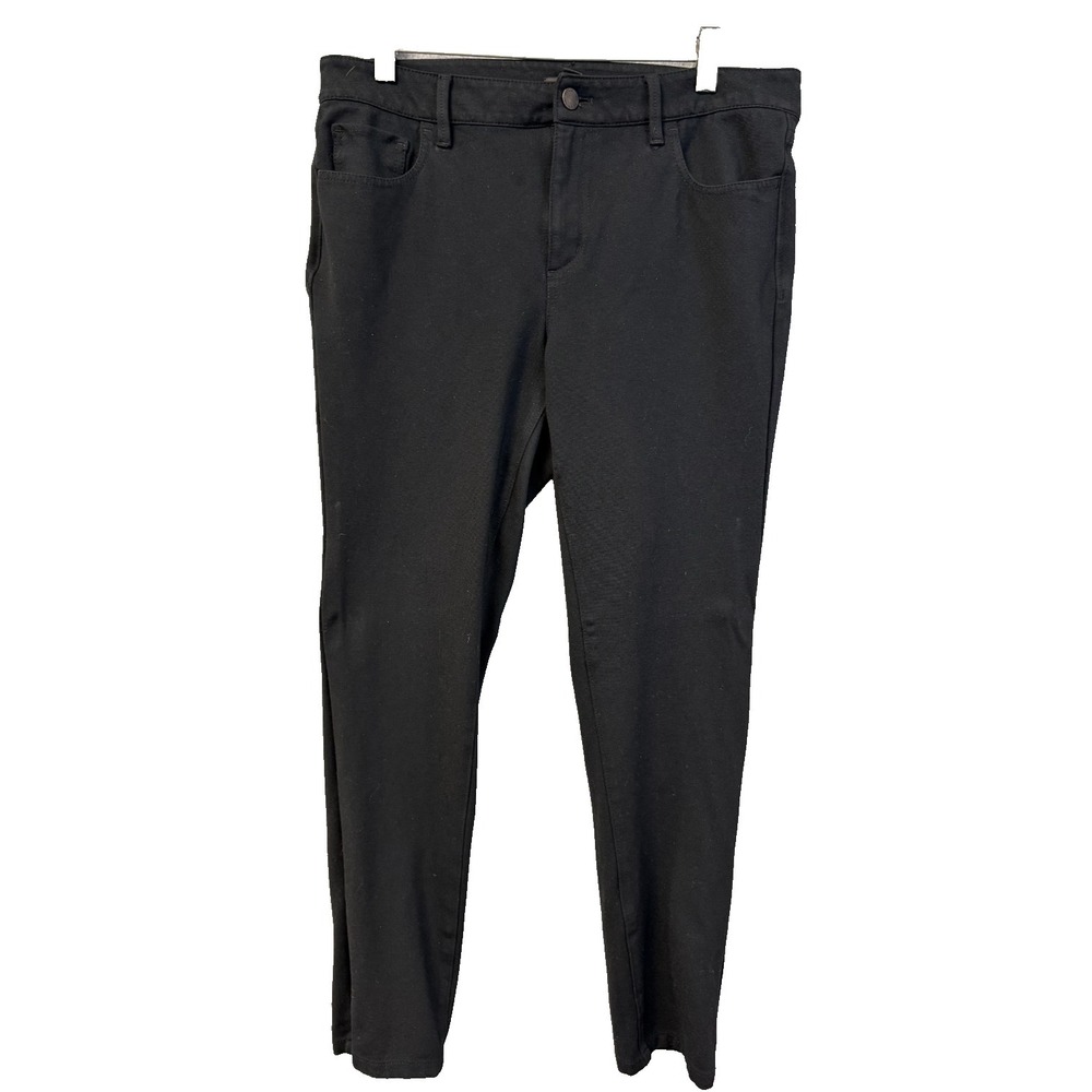 Ann Taylor Factory Black Mid Rise Straight‎ Leg Dress Pants Women Size 10 Career